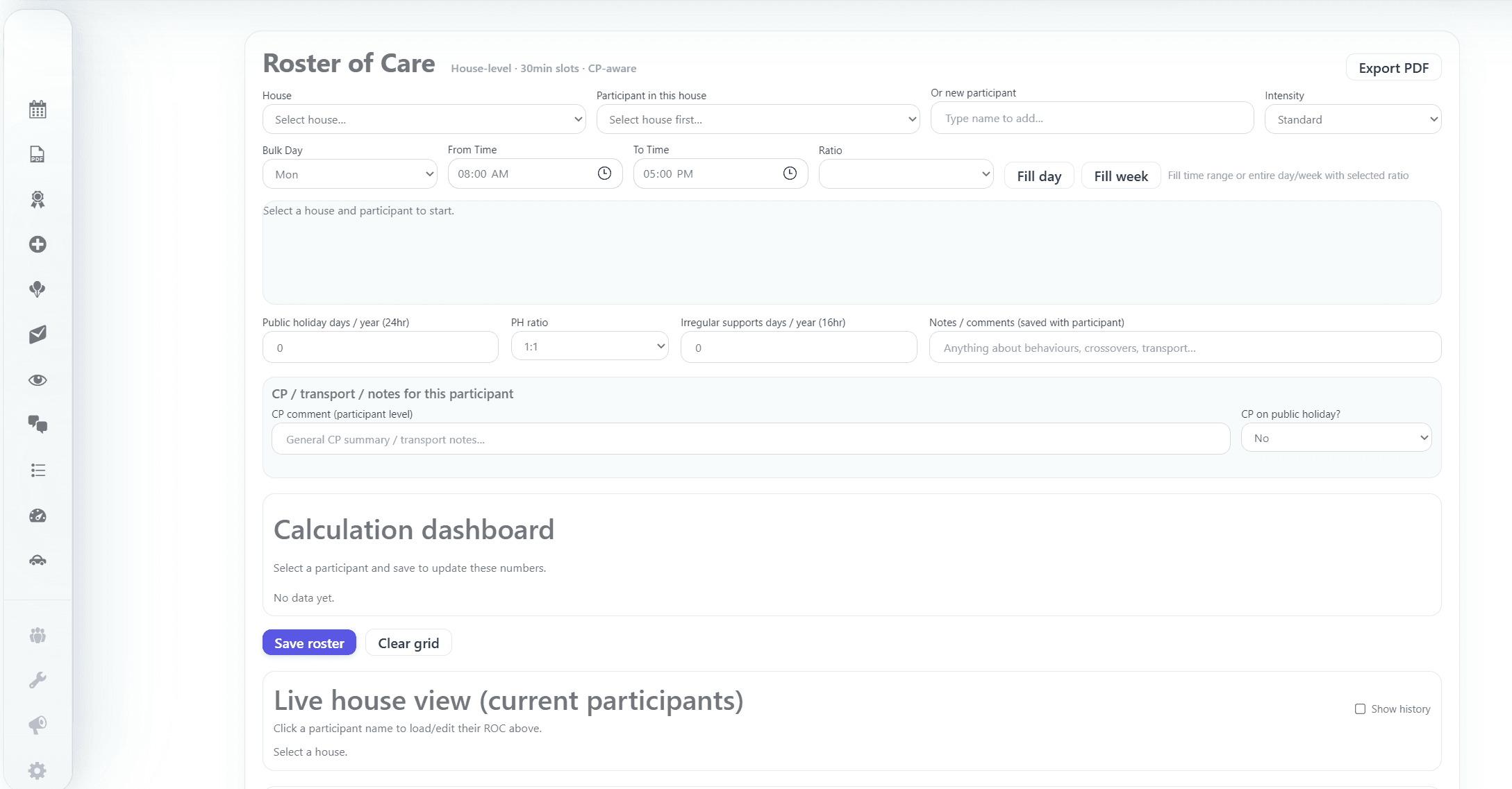 Roster of Care